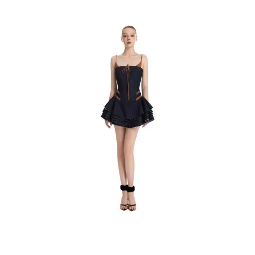 FTTHR Темно-синий Женские Слиплатья