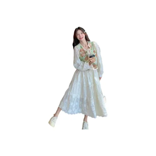 TENNE GIRL Длинное платье с длинными рукавами женское