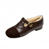 Флисовая подкладка, коричневый