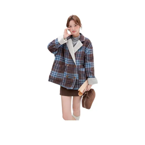 MEXICAN Клетчатое Женское Пальто