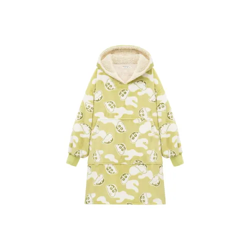 QINZUIMAO Фрукт Зеленый Женский Халат для ванной