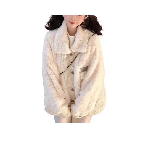 MDEHT Белый Женские Бархатные Куртки