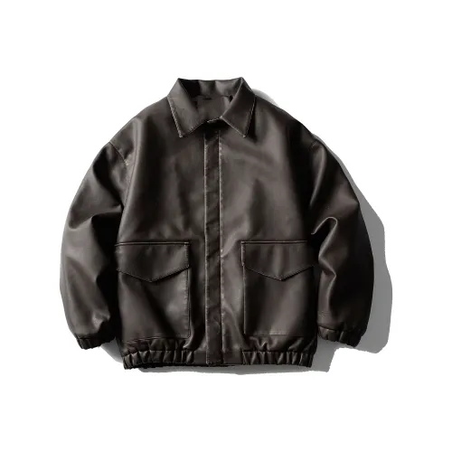 HYLHYL Темный кофейный унисекс пуховики