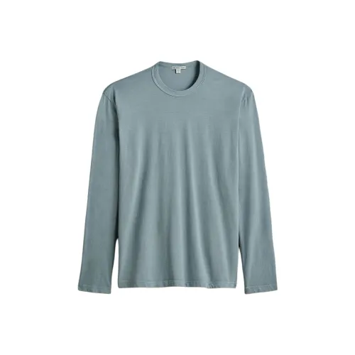 JAMES PERSE Длинный рукав Круглый вырез Рубашка Мужская