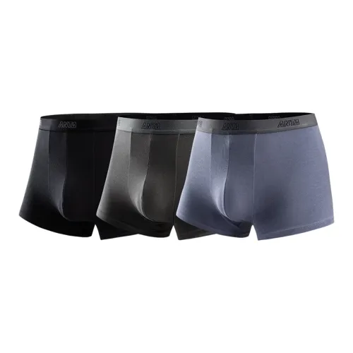 ANTA Основной черный Темно-серый Серо-голубой 2 Мужские боксер-шорты