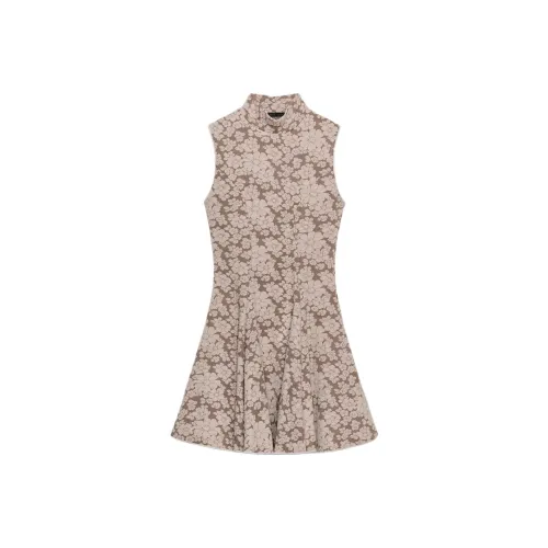 ZARA Бежевые Женские Платья без Рукавов