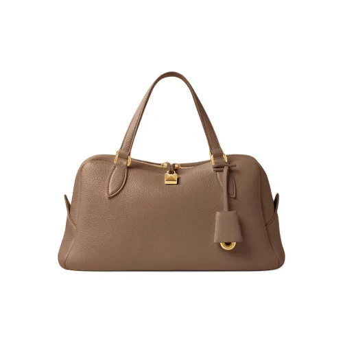 Loro Piana Телячья кожа Одно плечо Сумка Маленькая Женская Кофейного цвета