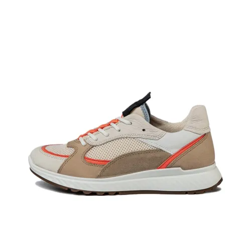 Ecco St.1 Устойчивый к истиранию Низкий Топ Повседневная обувь Женская Светлый Умбра