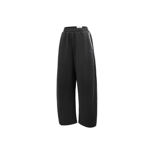 PUMA Black Women's Casual Pants PUMA Черные Женские Повседневные Брюки