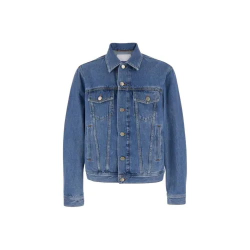 JACOB COHEN Синий Мужской Джинсовые куртки