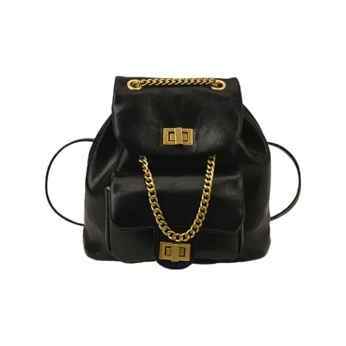 Vack ПУ (полиуретан) Рюкзак Стандартный Женский Черный Белый Кофейный Коричневый