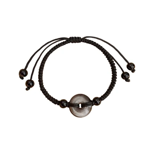 RboySe Silver SHEEN Obsidian Плетеный шнурок для браслетов унисекс