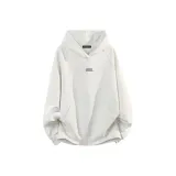 Утолщенный с флисовой подкладкой, бело-серый вереск