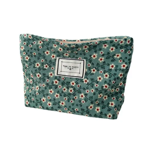 Stubborn Винтаж Вельвет Косметичка с Цветочным Жаккардовым Тканевым Путешествие Портативная с Внутренним Отделением и Дорожные Косметички Пылезащитный Чехол