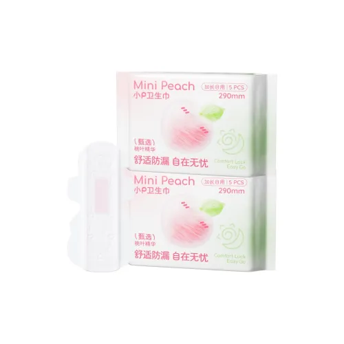 MOMOTARO Персик Лист Сыворотки Маленький P Гигиенические прокладки Шелк Очень тонкий Ежедневное использование Легкий 290 мм