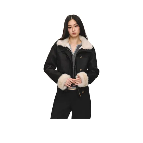 IWZI Черный корпус с белыми рукавами женские бархатные куртки