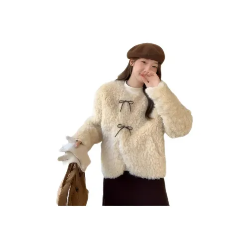 BIFH Кремовый Абрикос Женские Вельветовые Куртки