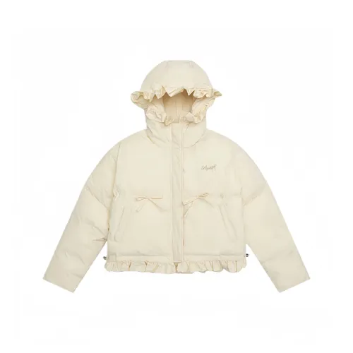 VKXOW Молоко Белый Женский Пуховик