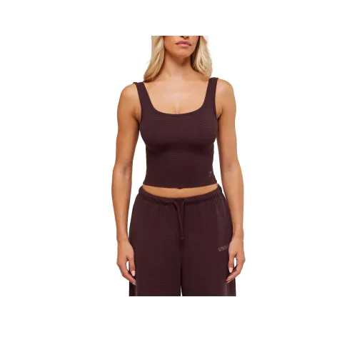 GYMSHARK Вишнево-фиолетовый Женские Спортивные Майки без Рукавов