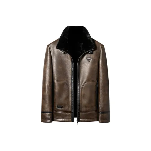 MAREA VESUVIO Кожа Куртка Мужская