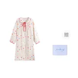 Multicolor Circle Long-Sleeved Nightshirt Plaid Box  
Многоцветный Круг Длинный рукав Ночная сорочка Клетка Коробка