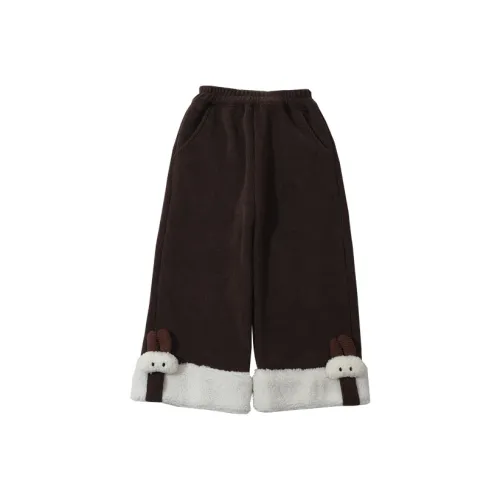 SHIBU Кошка Leisure M078 С флисовой подкладкой Широкие брюки Черный Предшкольные Тренировочные брюки