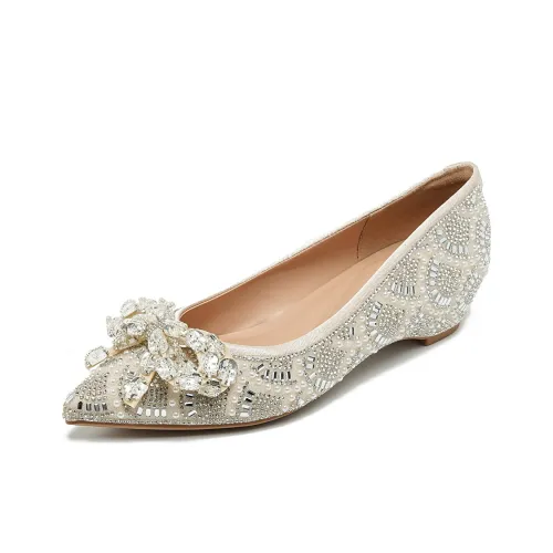 YAFEI XUANYU Без подкладки Обувь 4,5CM Женская Абрикос