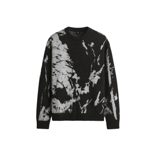 H M Черный Светло-Серый Мужской Трикотаж