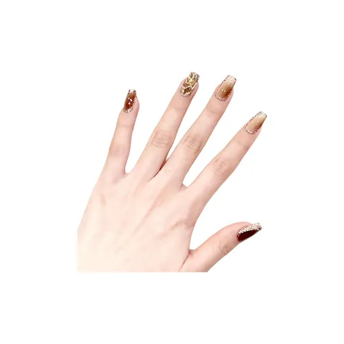 MONLEYTA A237 Стиль Майярд Starry Cat Eye Короткий LADDER Кофе Градиентный Однотонный