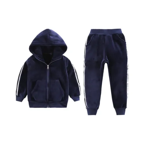 ЮЙЧЖАОЛИНЬ Темно-синий Синий Комплекты одежды Школьный возраст Повседневная спортивная одежда