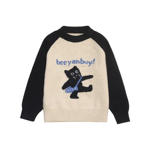 Chiaus Девочки Kitten Sweater Осенний и Зимний Утолщенный