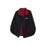 Чёрный с красной подкладочной тканью