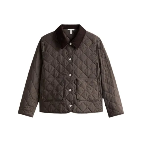 H M Кофейный Коричневый Женский Пуховик