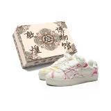 Жёлтый Розовый Несовпадающий (Белый Шнурки)