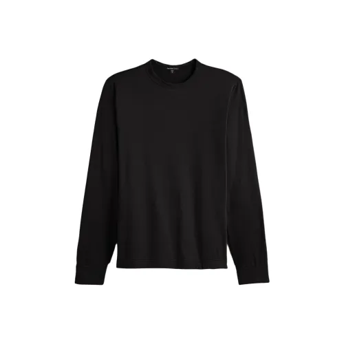 JAMES PERSE Тяжелый Luxe Джерси Длинный Рукав Рубашка Мужская