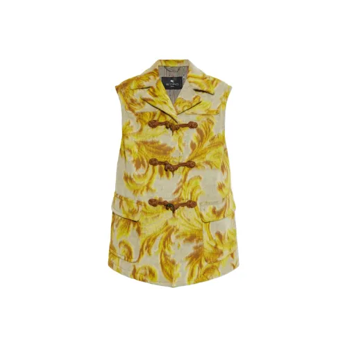 ETRO Желтые Женские Жилеты