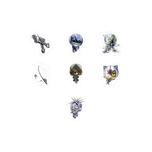 BANDAI JoJo's Bizarre Adventure Toy Lucky Draw Single Capsule Toy Full Box 7 Pcs