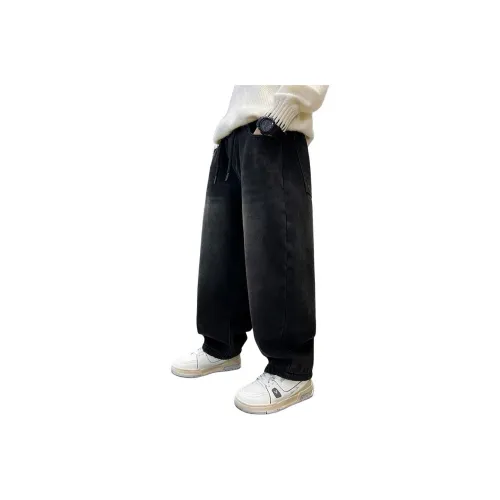 ЮЙЧЖАОЛИНЬ Черный флис с подкладкой YYA68038 Школьный возраст Джинсы