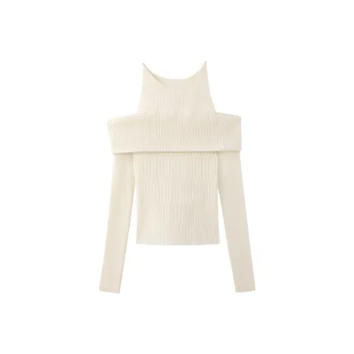 POPO.INFO Ecru Женская Трикотаж