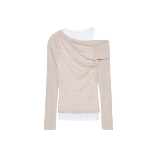 ZARA Песочный Зебра с принтом Женские T-рубашки