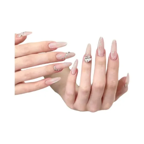 OCHIEN Glittering Премиум Сверкающий страз Роскошь Кошачий глаз Квадрат Nail Art False Nail