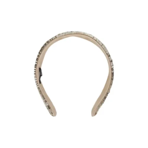 MIU MIU Ободки для волос Женские Коричневый