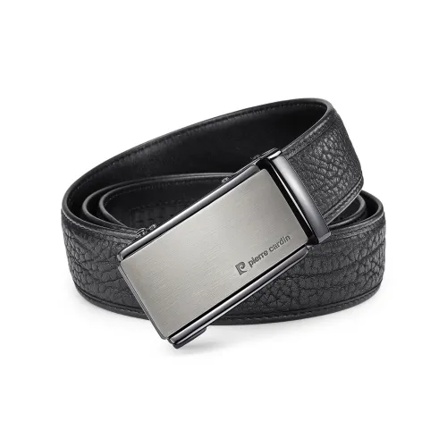 PIERRE CARDIN Exhausted Коровья кожа Мужской ремень Мужской черный 3,45 см