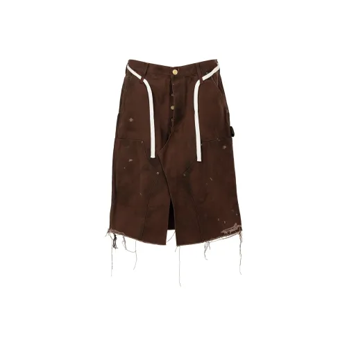 KAMIYA Fw25 BORO Утка Обмотка Юбка Джинсы Мужской