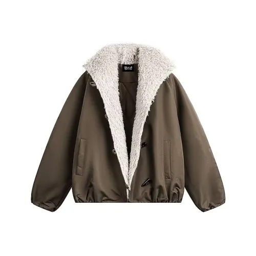 BLACK AT Хаки Унисекс Пуховики