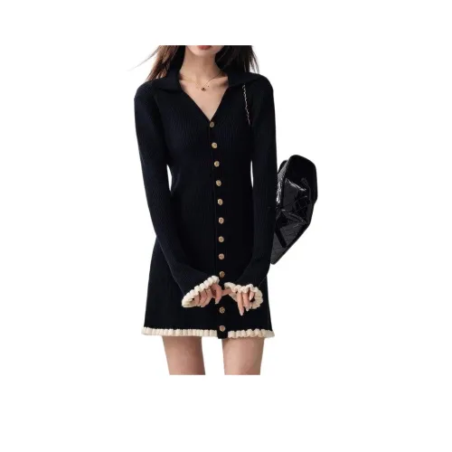 TENNE GIRL Длинное платье с длинными рукавами женское