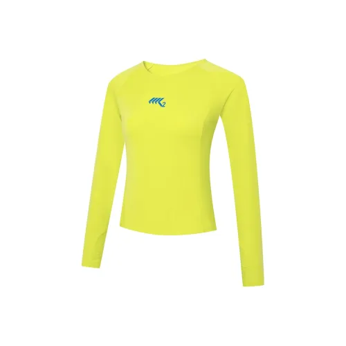 K2MARA Неоново-желтые Женские беговые T-рубашки
