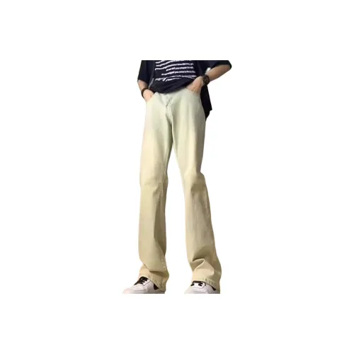 BLACK AT Желтый Унисекс Джинсы