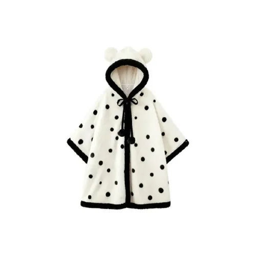 GOYN Черный Точка Женские Халаты для Ванной