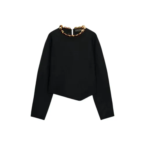 ZARA Черный Женский Трикотаж